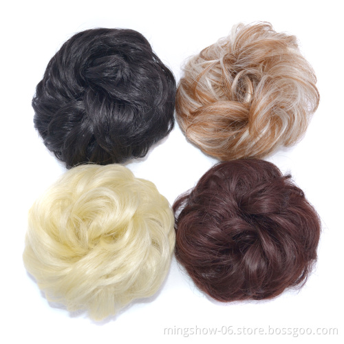 Buy chignon hair bun messy human hair bun hair extensions
